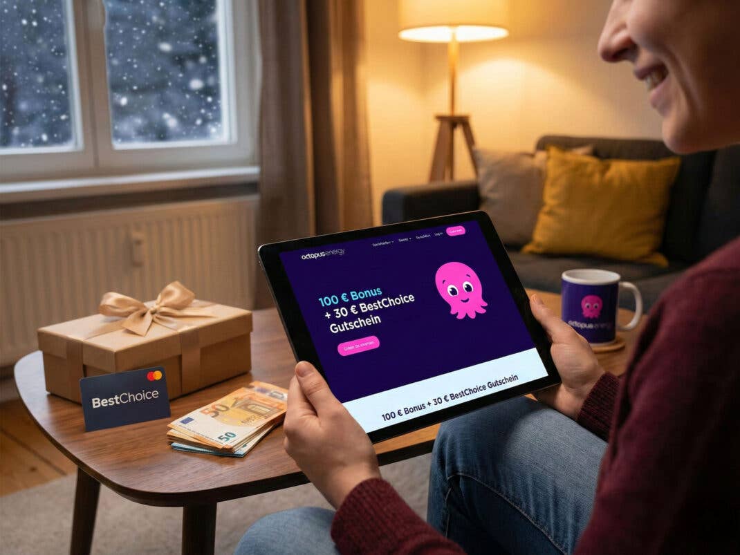 100 Euro Rabatt und 30 Euro BestChoice Gutschein bei Octopus Energy sichern