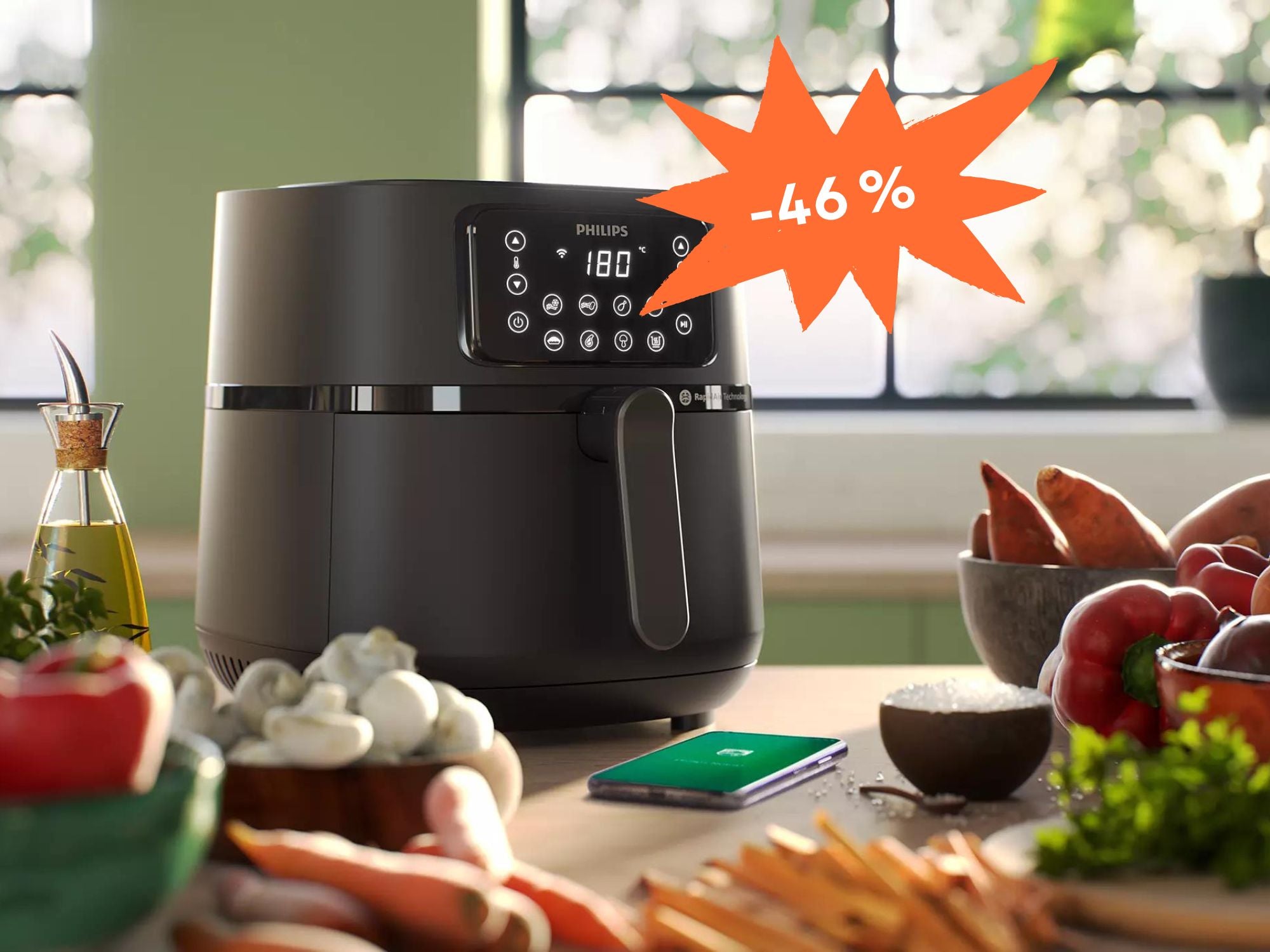 #XXL-Heißluftfritteuse zum Sparpreis: MediaMarkt reduziert Philips Airfryer drastisch