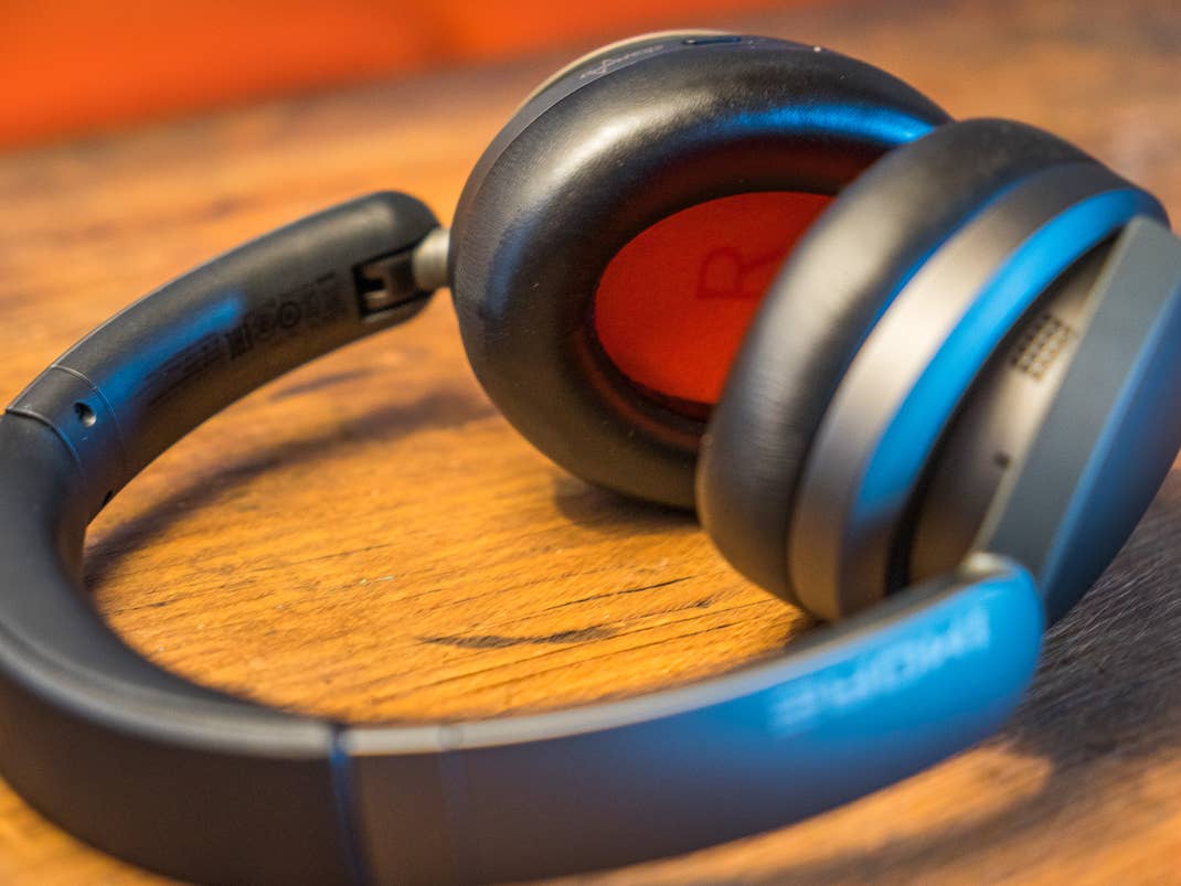 The design of the headphones is impressive.