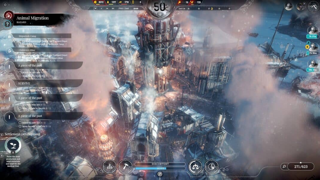 In Frostpunk gibt es immer etwas zu tun.