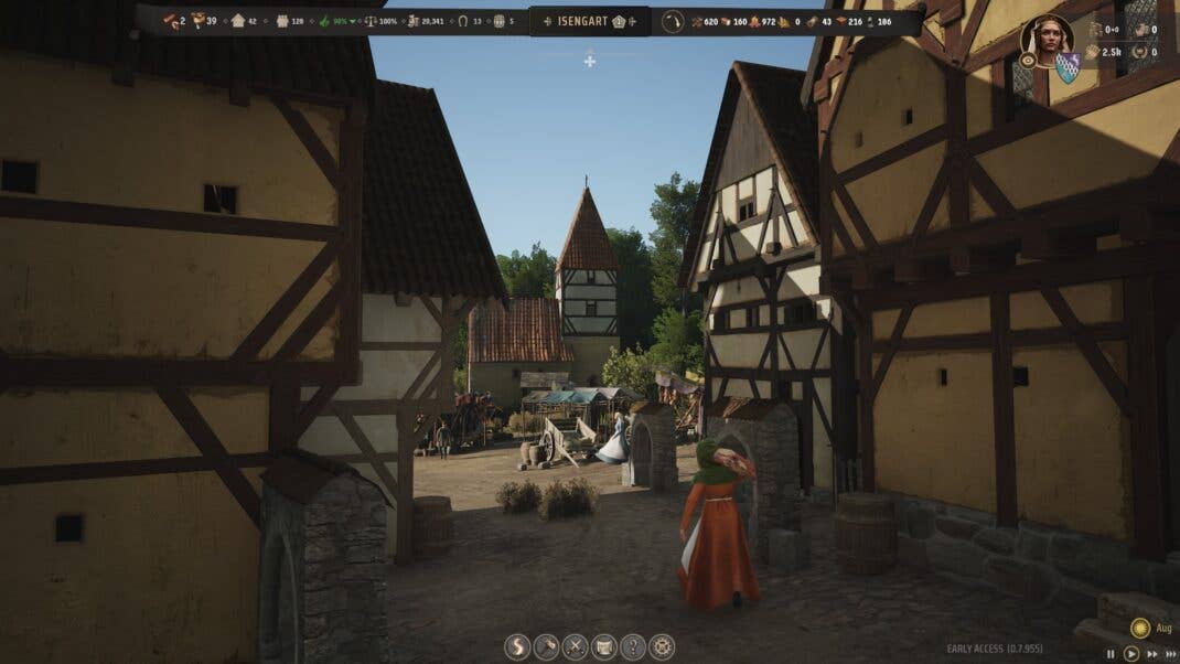 An der Performance von Manor Lords habe ich nichts zu beklagen.