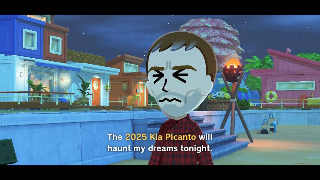 Ein Mii ist nach einer langen Unterhaltung nicht gut gelaunt.