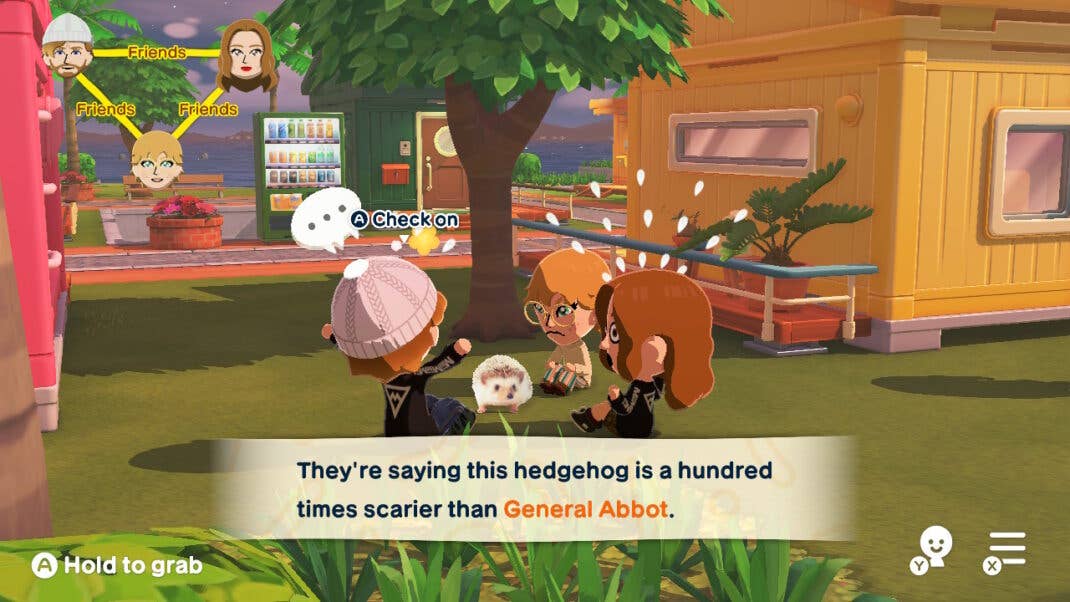 Drei Miis unterhalten sich über den Igel von Ryan Gosling.