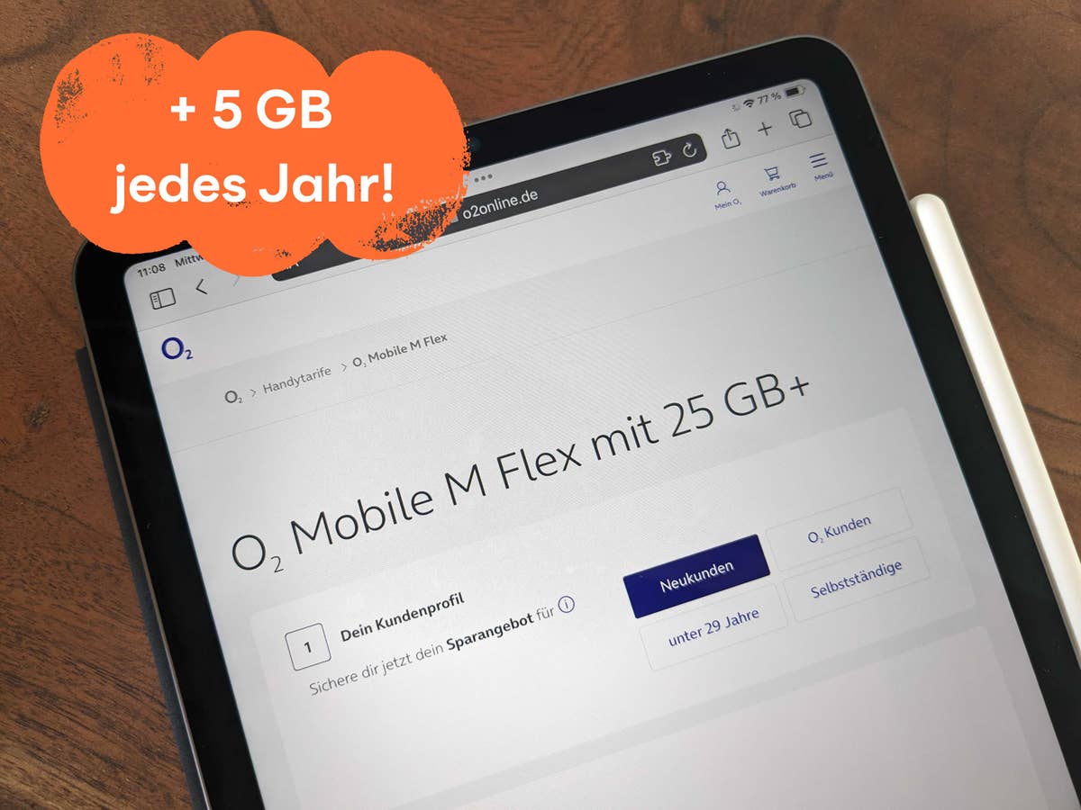 25 GB O2-Tarif günstig im Angebot