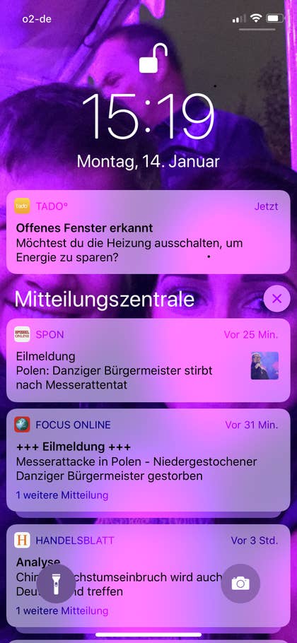 Tado App   Benachrichtigung über offenes Fenster