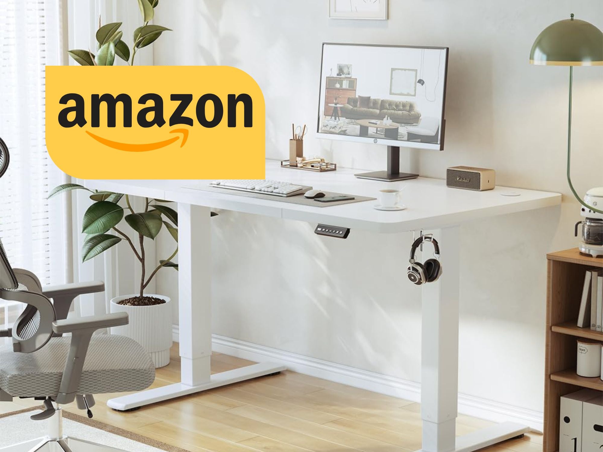 4,4 von 5 Sternen: Amazon verkauft elektrischen Schreibtisch für unter 65 Euro