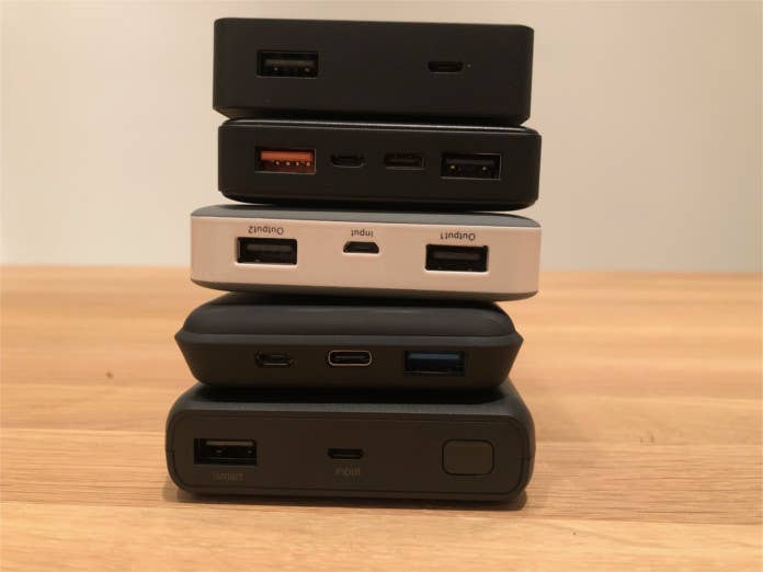 5 Powerbanks im direkten Vergleich