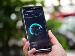 5G Speedtest auf dem Samsung Galaxy S10 5G