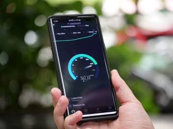 5G Speedtest auf dem Samsung Galaxy S10 5G