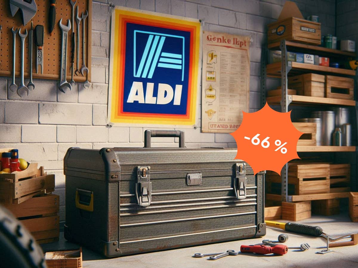 Aldi reduziert Werkzeugkasten um 66 Jetzt für unter 40