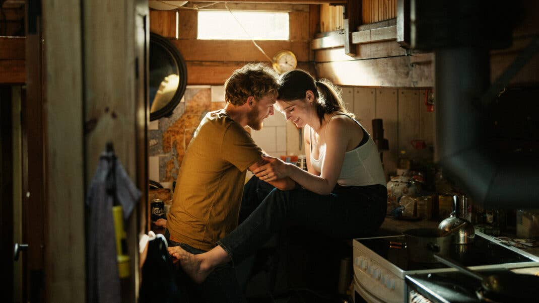 A Beautiful Life. (L to R) Christopher as Elliott, Inga Ibsdotter Lilleaas as Lilly in A Beautiful Life. Cr. Courtesy of Netflix © 2023