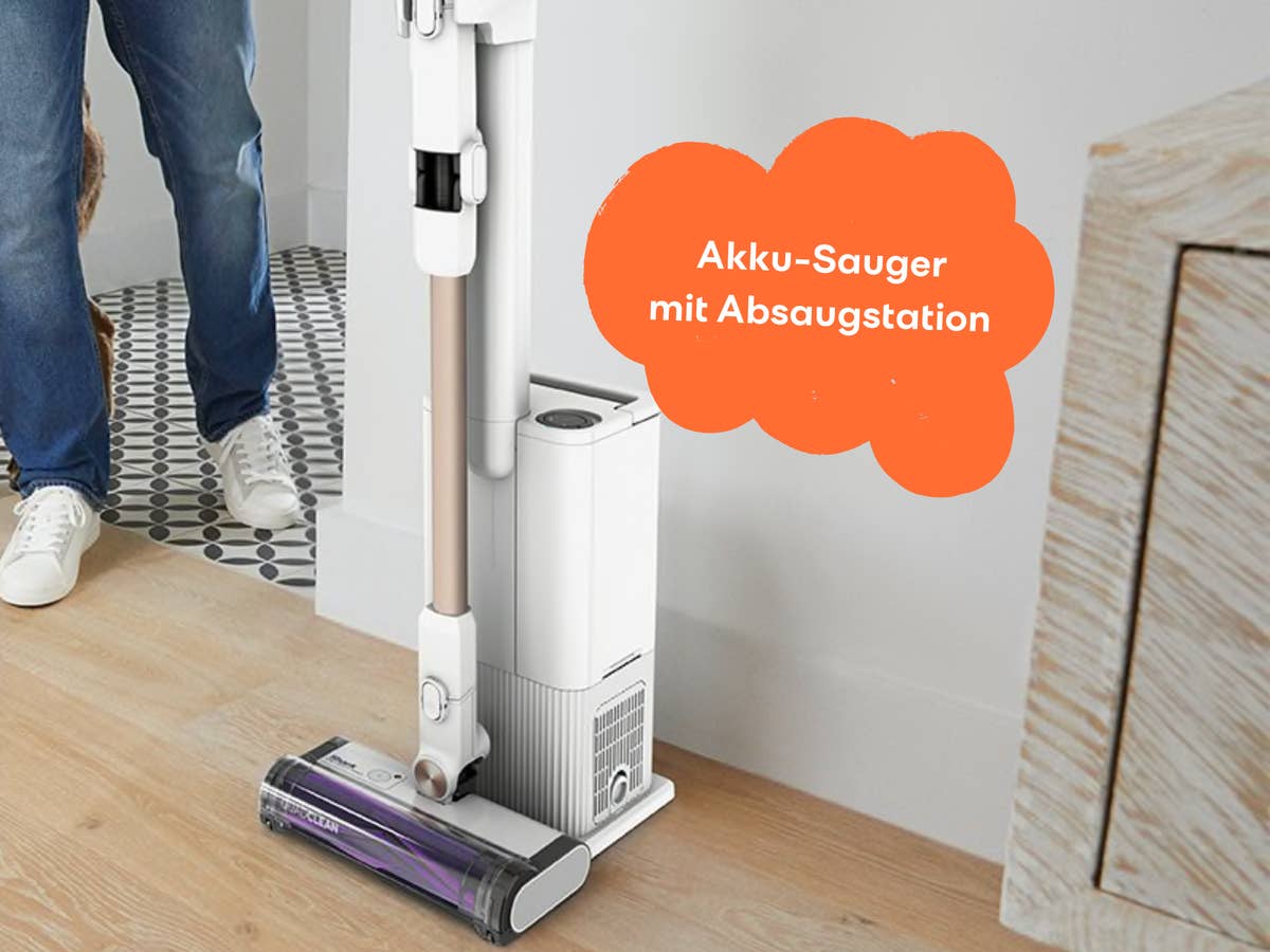 Akku-Sauger mit Absaugstation