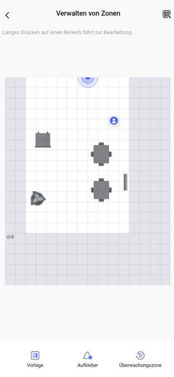 Aqara Presence Sensor FP2 Test - in der App lassen sich leicht bestimmte Zonen definieren