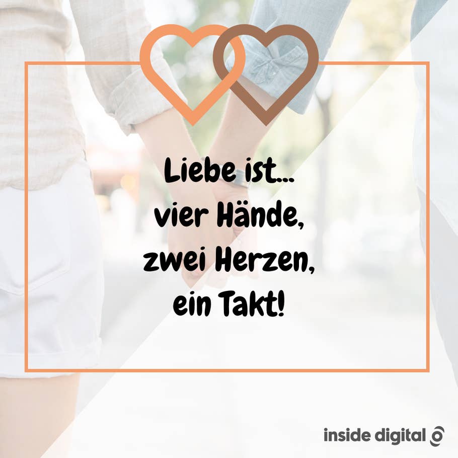 Liebe ist...vier Hände, zwei Herzen, ein Takt!