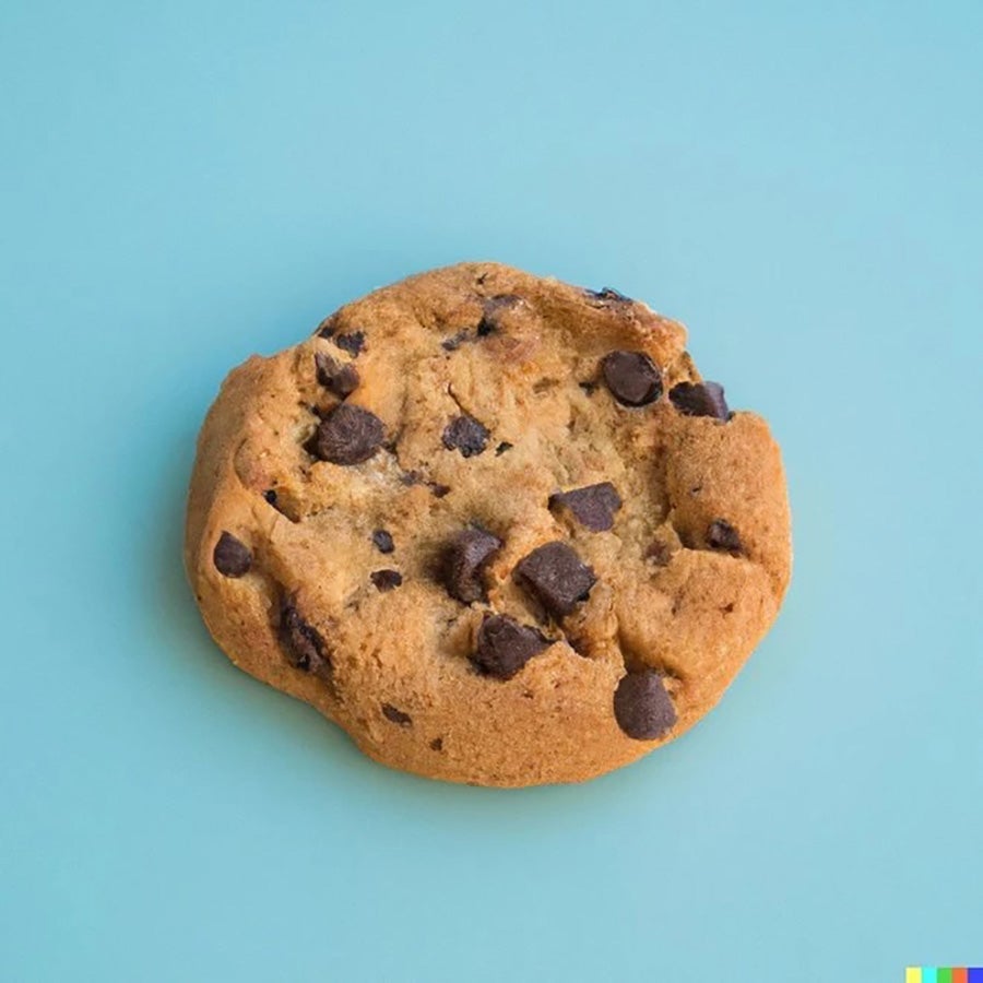 Dieser Cookie sieht zum Anbeißen aus, ist leider aber nicht echt