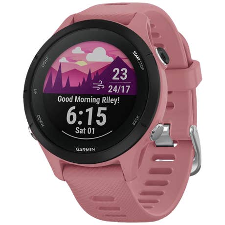 Garmin Forerunner 255S - Seite mit Band schräg - Rosa