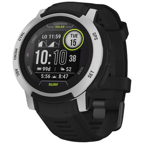 Garmin Instinct 2 Solar Surf - Seite mit Band schräg Garmin Instinct 2 Solar Surf - Seite mit Band schräg