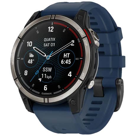 Garmin quatix 7 Sapphire - Seite mit Band schräg