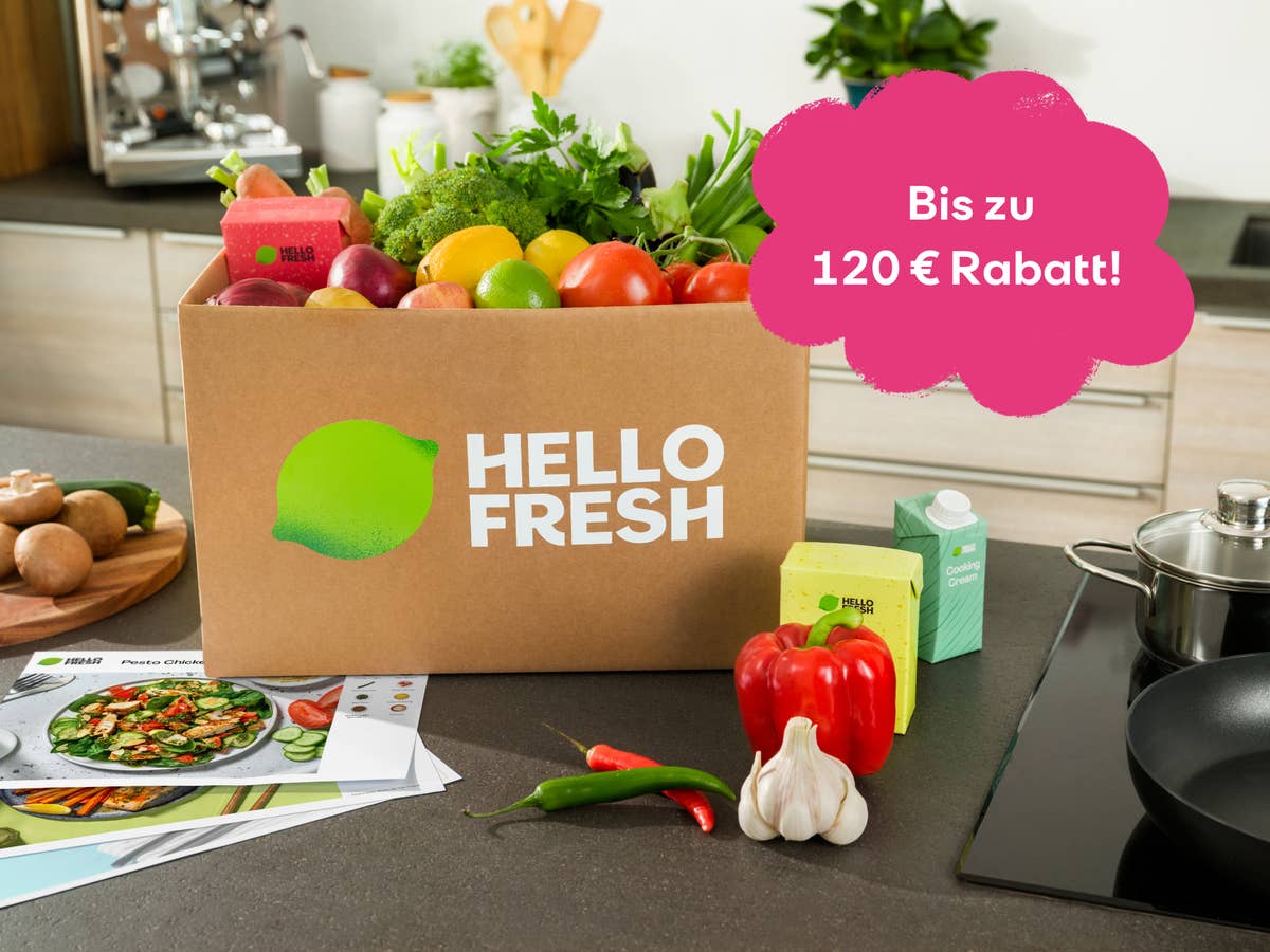 HelloFresh mit bis zu 120 Euro Rabatt