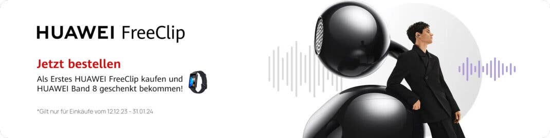 Open-Ear-Hörstöpsel Freeclip: Huawei macht alles anders und geht neue Wege