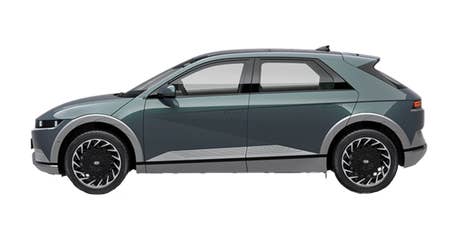 Hyundai_Ioniq5 (AWD 77,4 kW)_seitlich_grün Hyundai_Ioniq5 (AWD 77,4 kW)_seitlich_grün