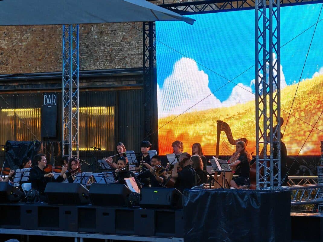 Das Jugendkammerorchester beim Summer Festival in Berlin.