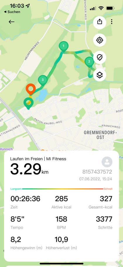 Mit Fitness App - Workout-Zusammenfassung