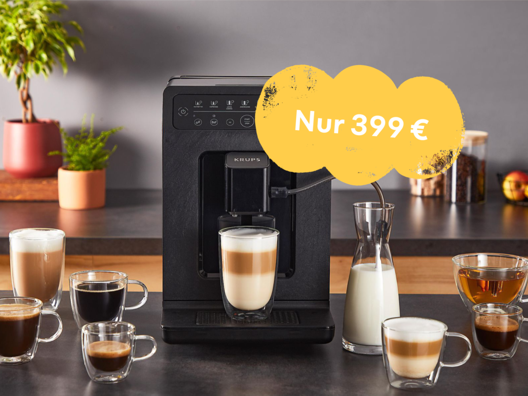 #Krups mit über 60 Prozent Rabatt: Premium Kaffeevollautomat unter 400 Euro