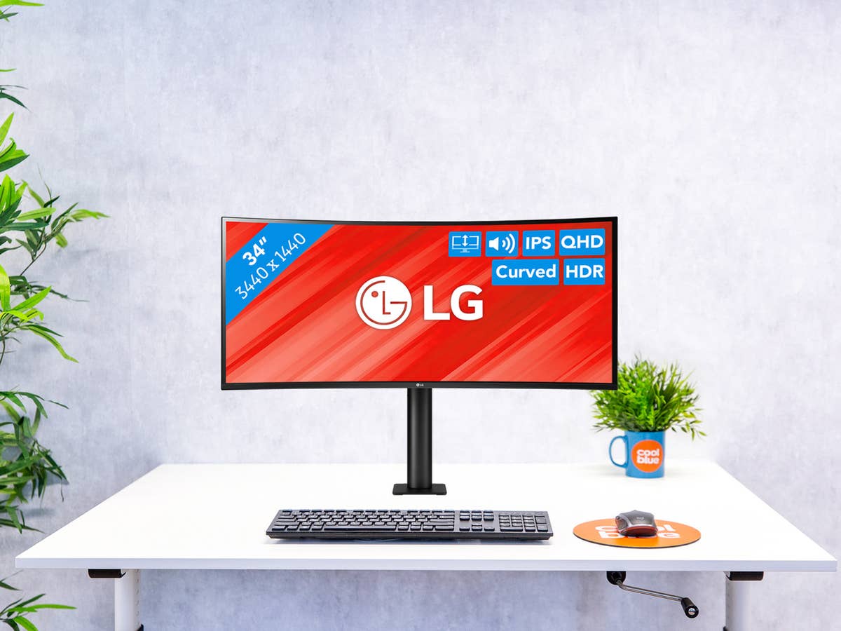 LG Monitor mit Curved Display