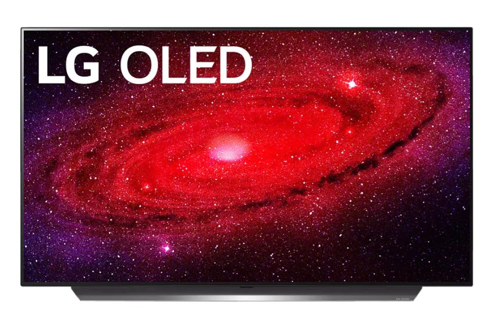 Der Smart TV LG OLED48CX9LB mit Bildschirmschoner