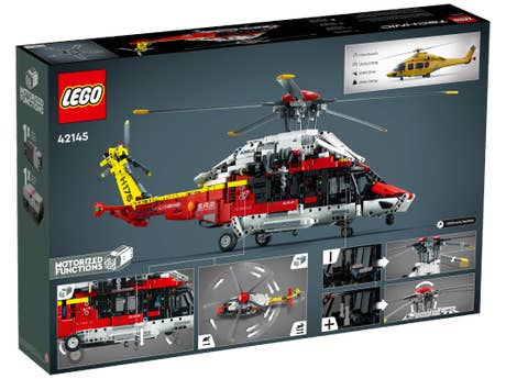 Lego Technic 42145 - Airbus H175 Rettungshubschrauber - Box - Rückseite