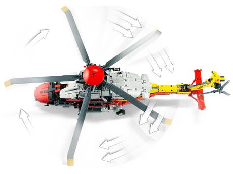 Foto: Klemmbaustein Lego Airbus H175 Rettungshubschrauber (42145)