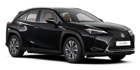 Lexus_UX 300E_seitlich vorn_schwarz