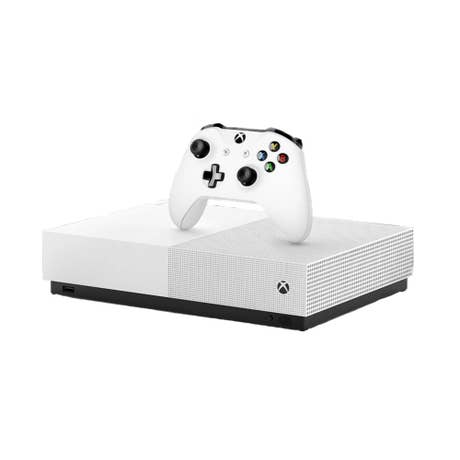 Microsoft XBOX One S All Digital Konsole und Controller weiß