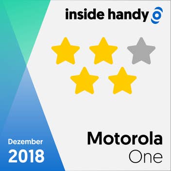 Sternebewertung des Motorola One mit vier von fünf Sternen