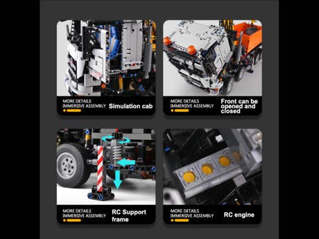Foto: Klemmbaustein Mould King RC Pneumatischer LKW (19007)