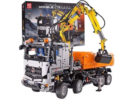 MouldKing_19007_RC Pneumatischer LKW_mit Verpackung_seitlich