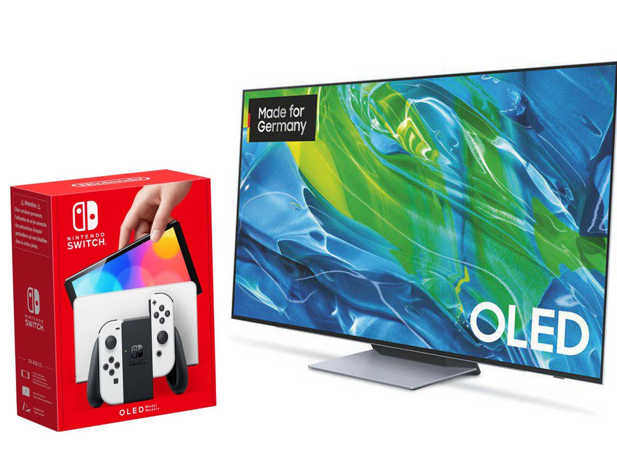 OLED-TV von Samsung mit Nintendo Switch OLED