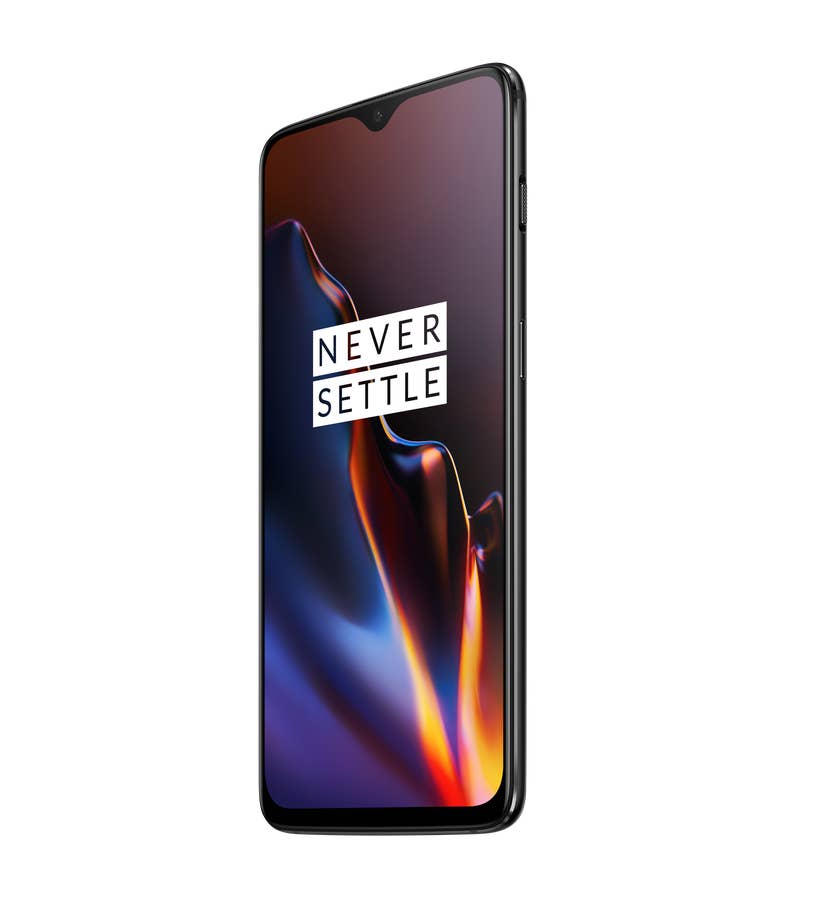 Das OnePlus 6T von Vorne, seitlich