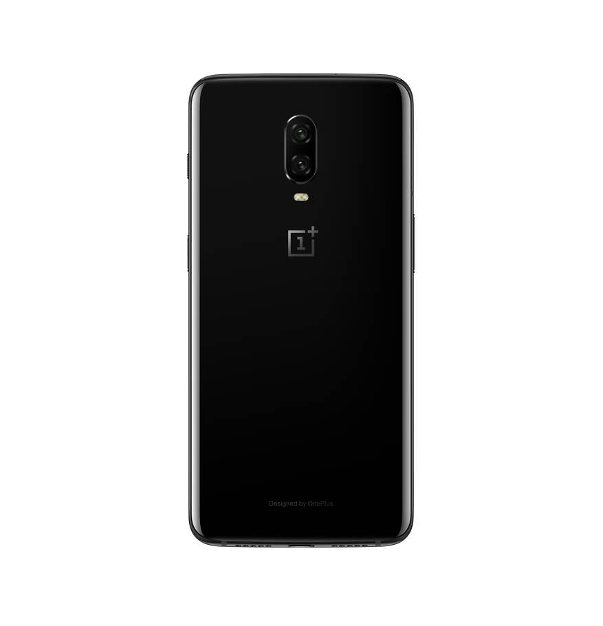 Die Rückseite des OnePlus 6T Mirror Black