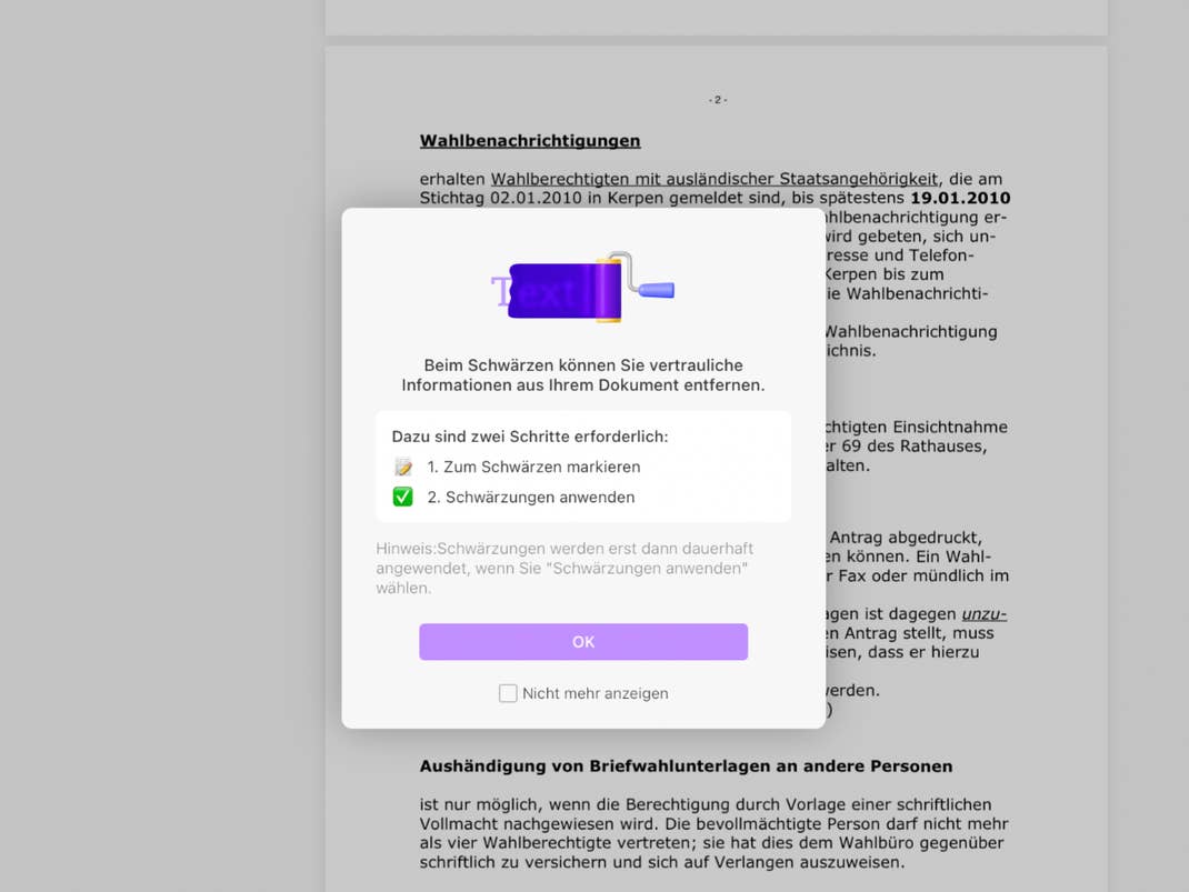PDF-Test Erklärungen