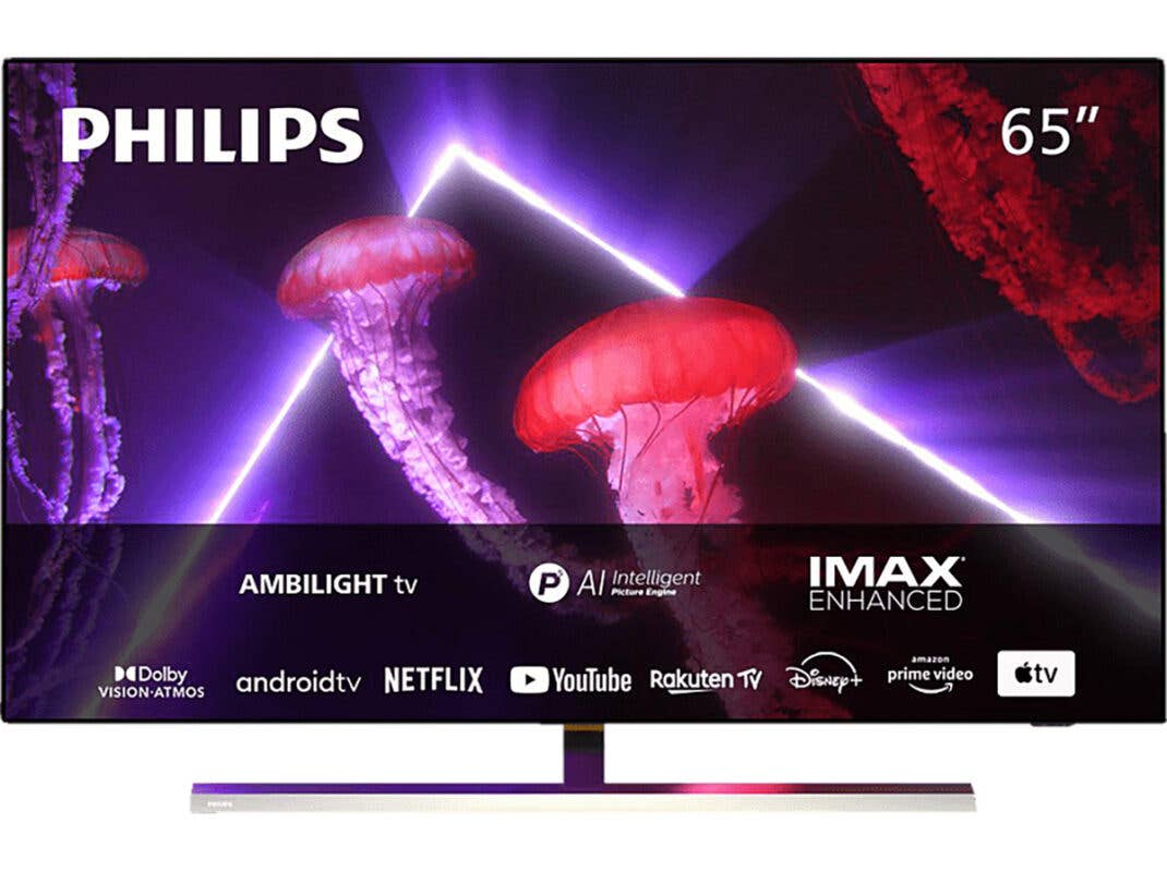 PHILIPS 65OLED837 OLED TV mit vierseitigem Ambilight im Sonderangebot
