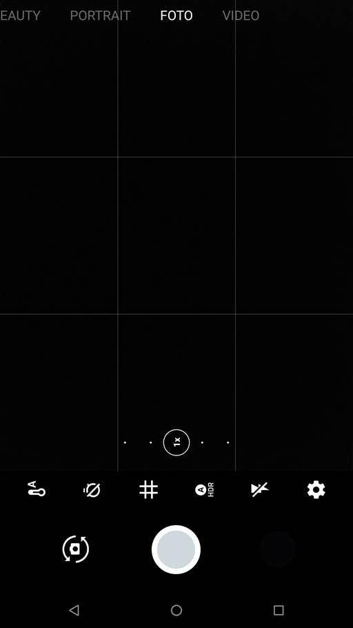 Die Kamera-App des Razer Phone 2: Die Foto-Oberfläche