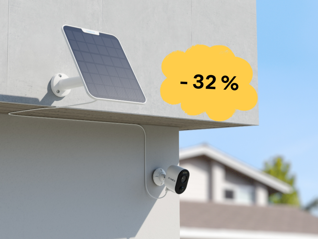 #Smarte Überwachungskamera mit Solarpanel – Jetzt deutlich günstiger