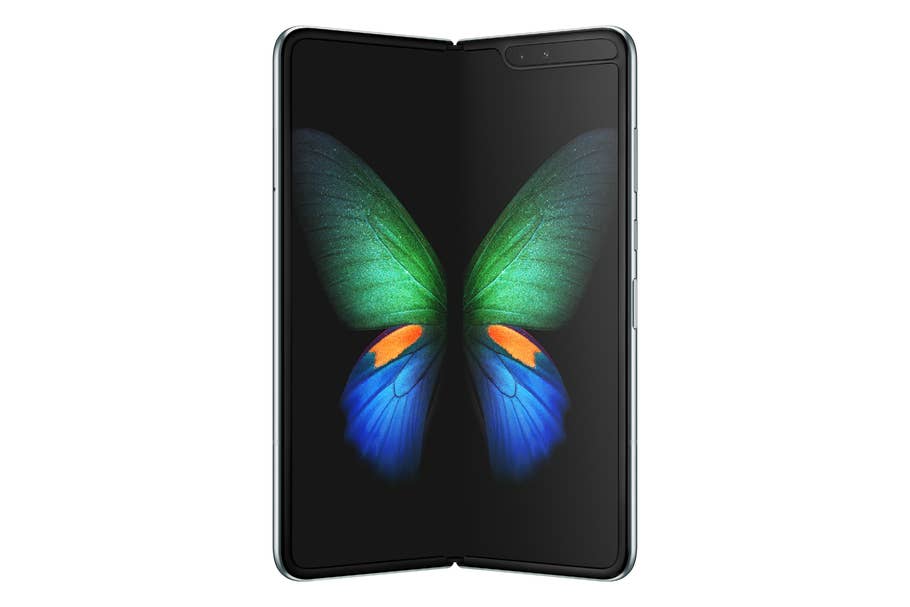 Der Hauptbildschirm von Samsungs neuem Foldable ist biegsam.