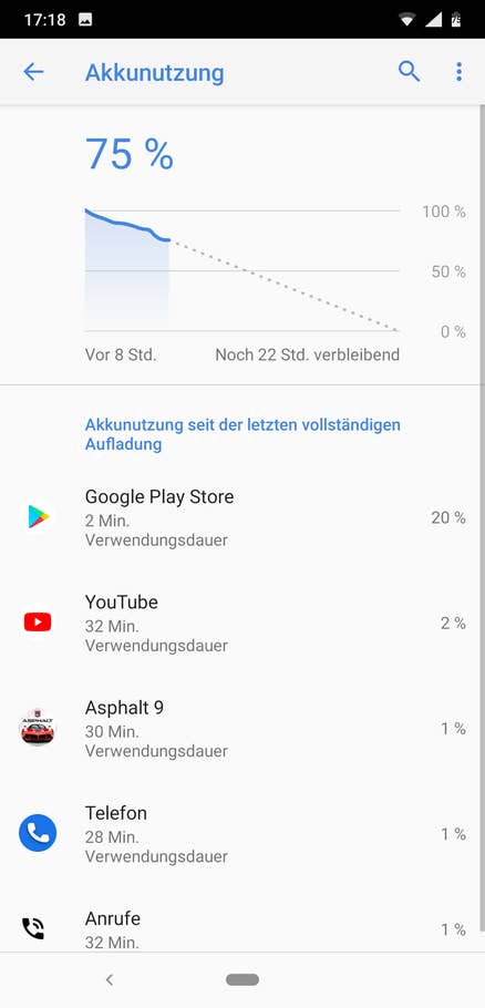 Akkueinstellung