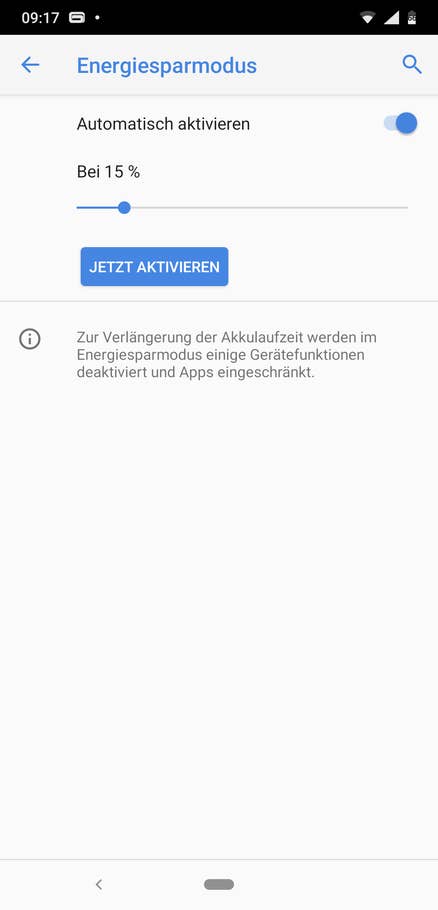 Akkueinstellung