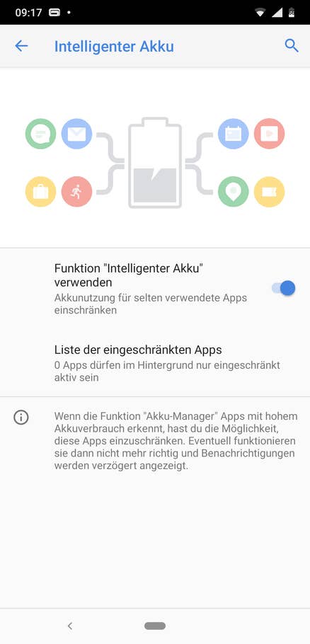 Akkueinstellung