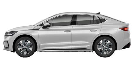 Skoda_Enyaq Coupé iV_Freisteller_silbergrau Skoda_Enyaq Coupé iV_Freisteller_silbergrau