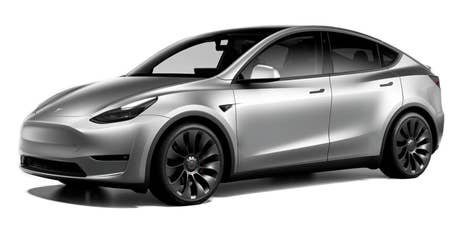 Tesla_Model Y Performance_seitlich vorn_silber